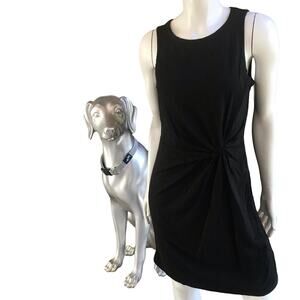 Gap Twist Front Black Sleeveless Cotton Modal Dress Women's Size Small